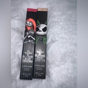NWOT Revolution Makeup The Nightmare Before Christmas Jack and Sally Lipgloss